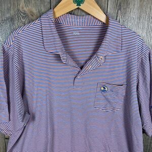 B. Draddy Golf Polo Shirt Striped The Summit at Pebble Beach Golf Links Mens XXL